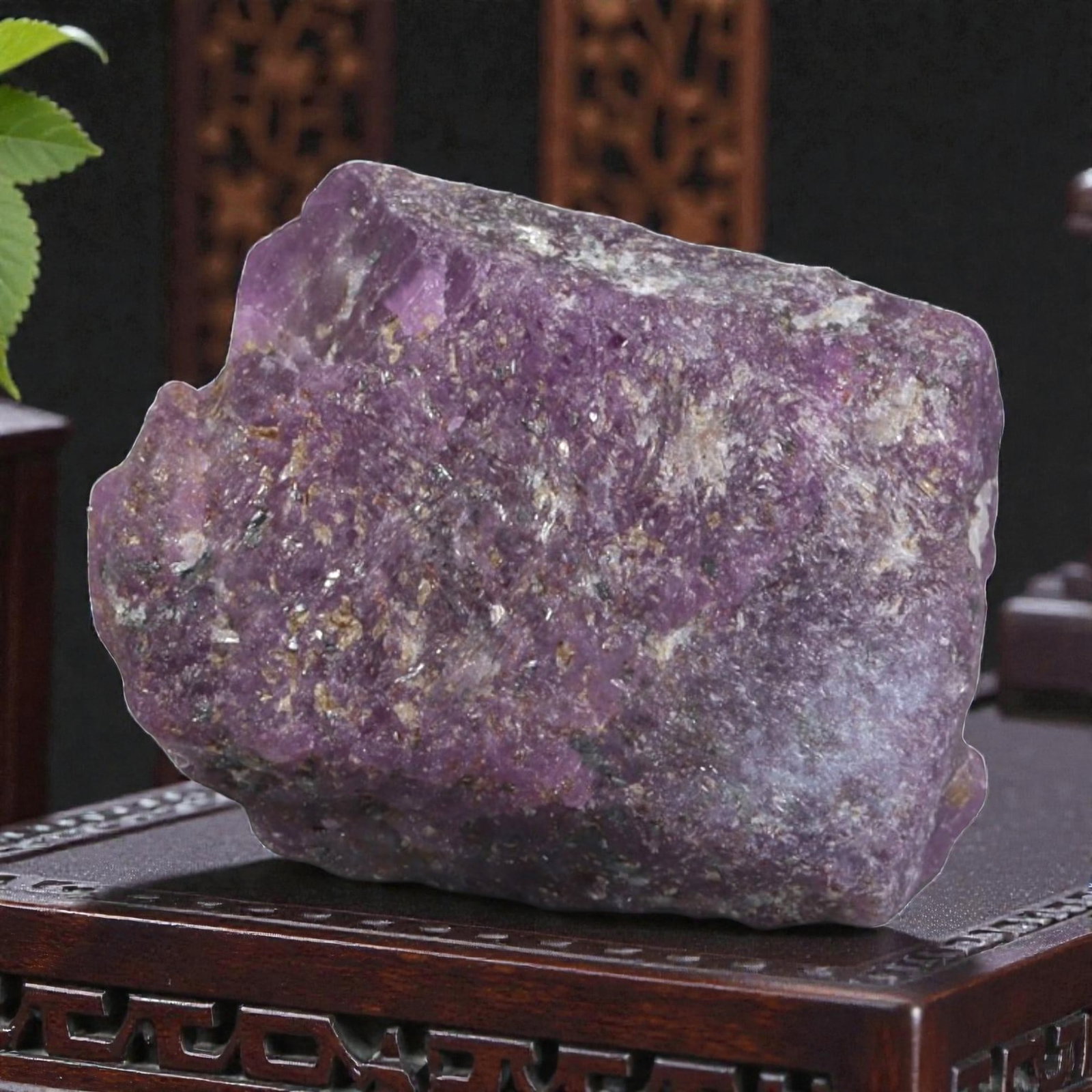 26.18ct Natural Mauritania Ruby Rough (Unheated), 7AM: This unheated Mauritania ruby rough is a striking natural crystal specimen, featuring a rich, saturated magenta hue with subtle purple undertones that deepen toward the core. The rough's rugged, natur