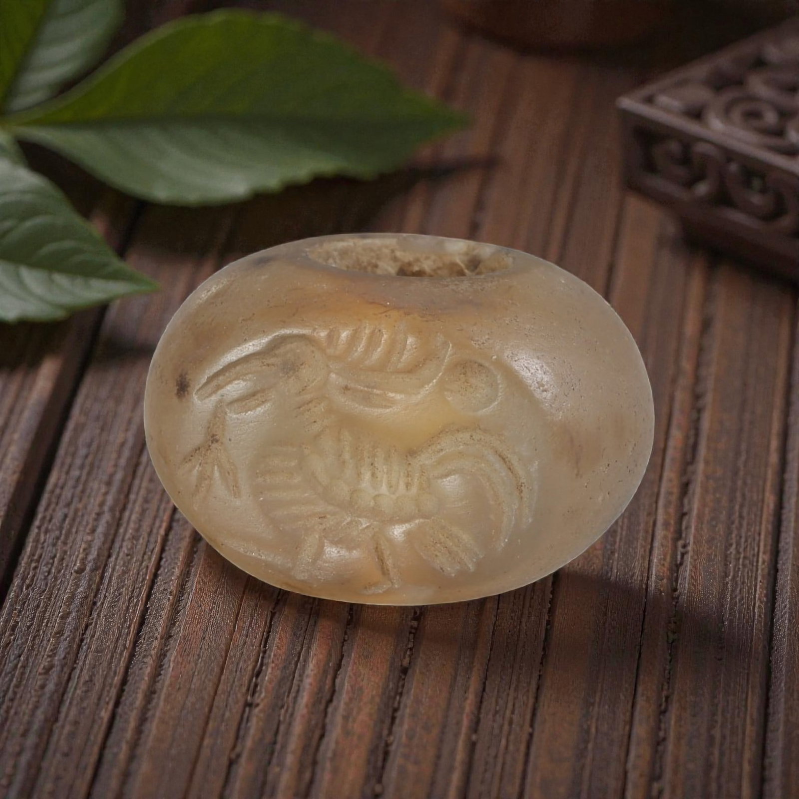 Ancient Sasanian Agate Zoomorphic Bird Stamp Seal, 25AP (1 of 2)