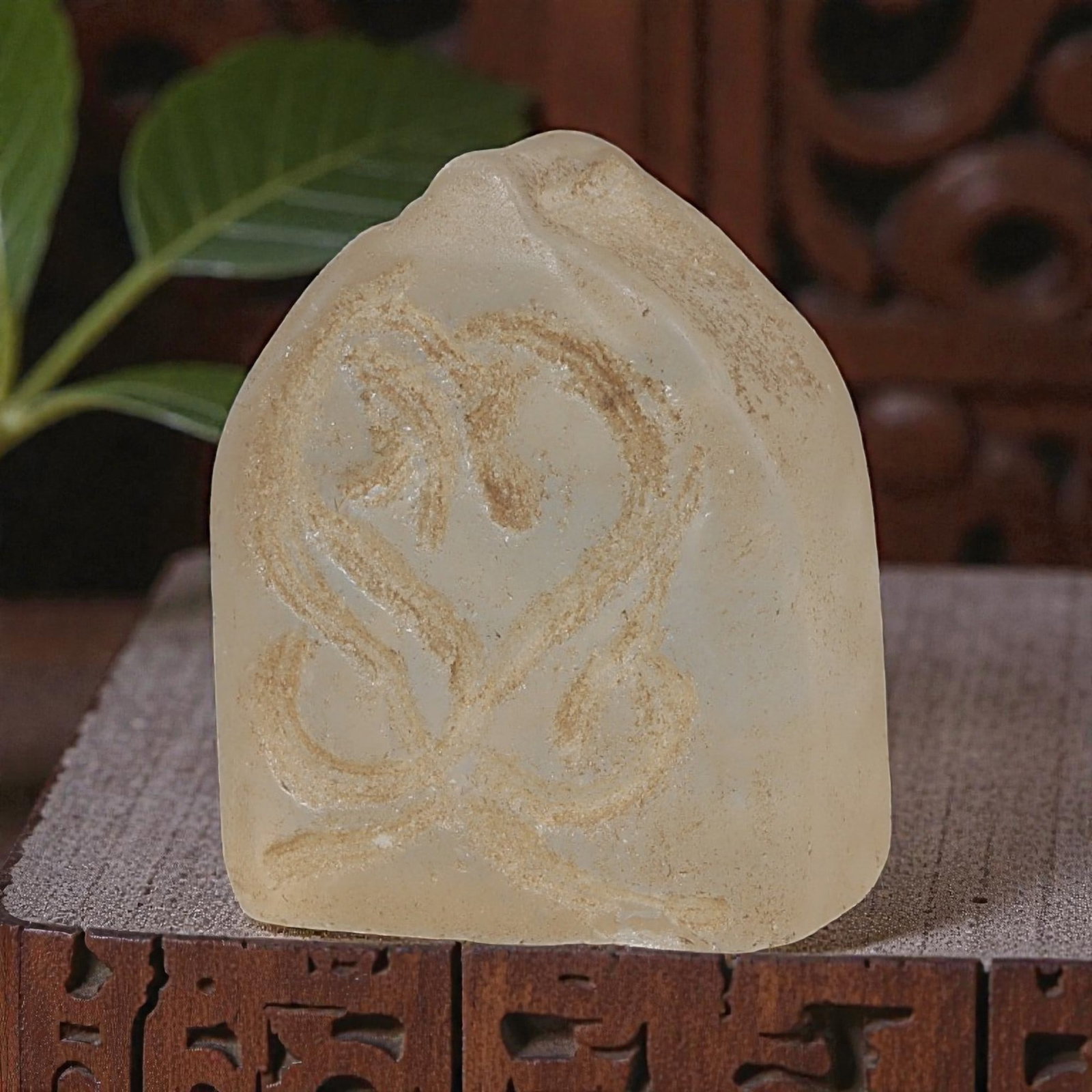 Ancient Coptic Egyptian Glass Stamp Seal, Roman to Coptic Era, 87YD (1 of 2)