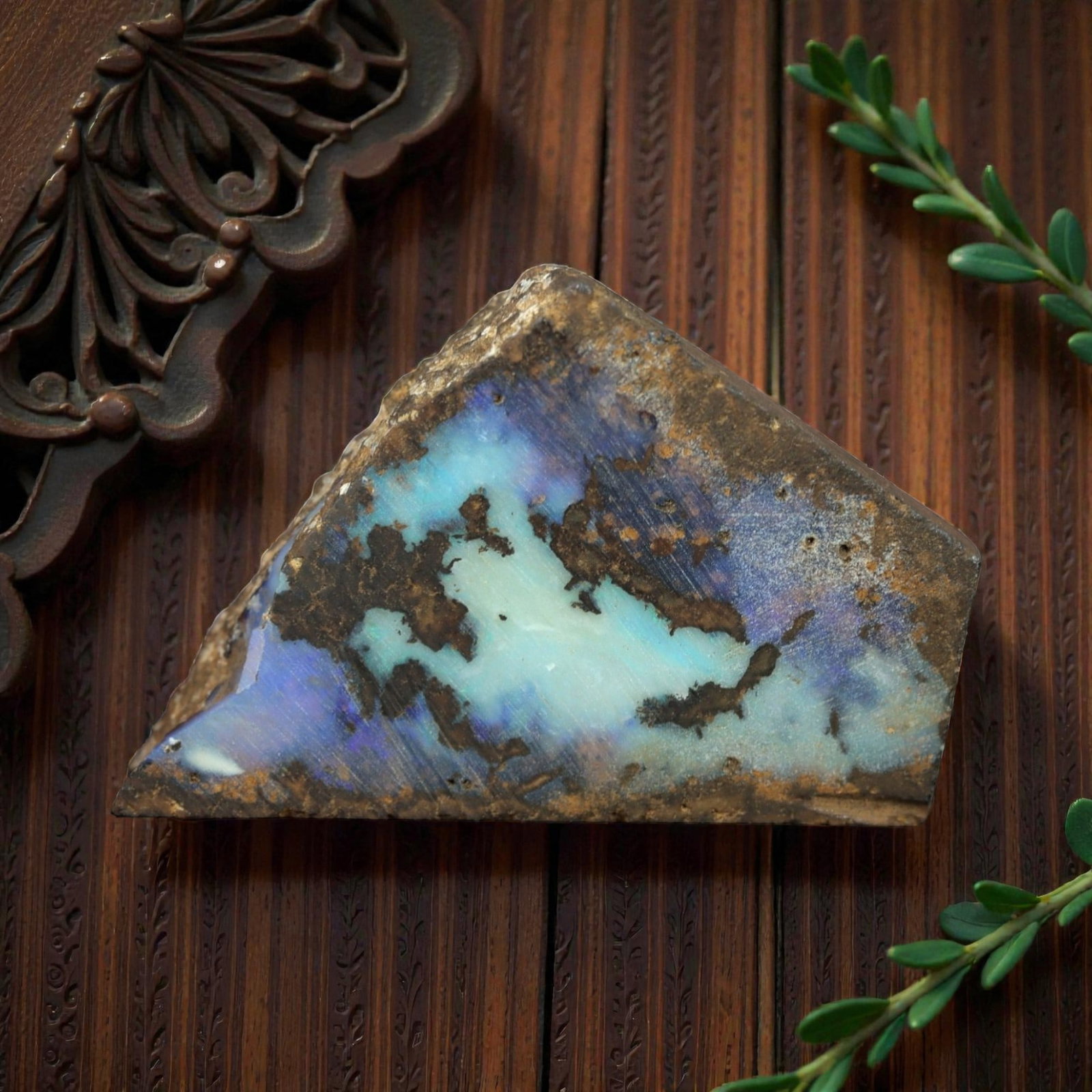 53.39 Carats Winton Boulder Opal Rough Specimen - Natural Queensland Origin, LZ95 (1 of 2)