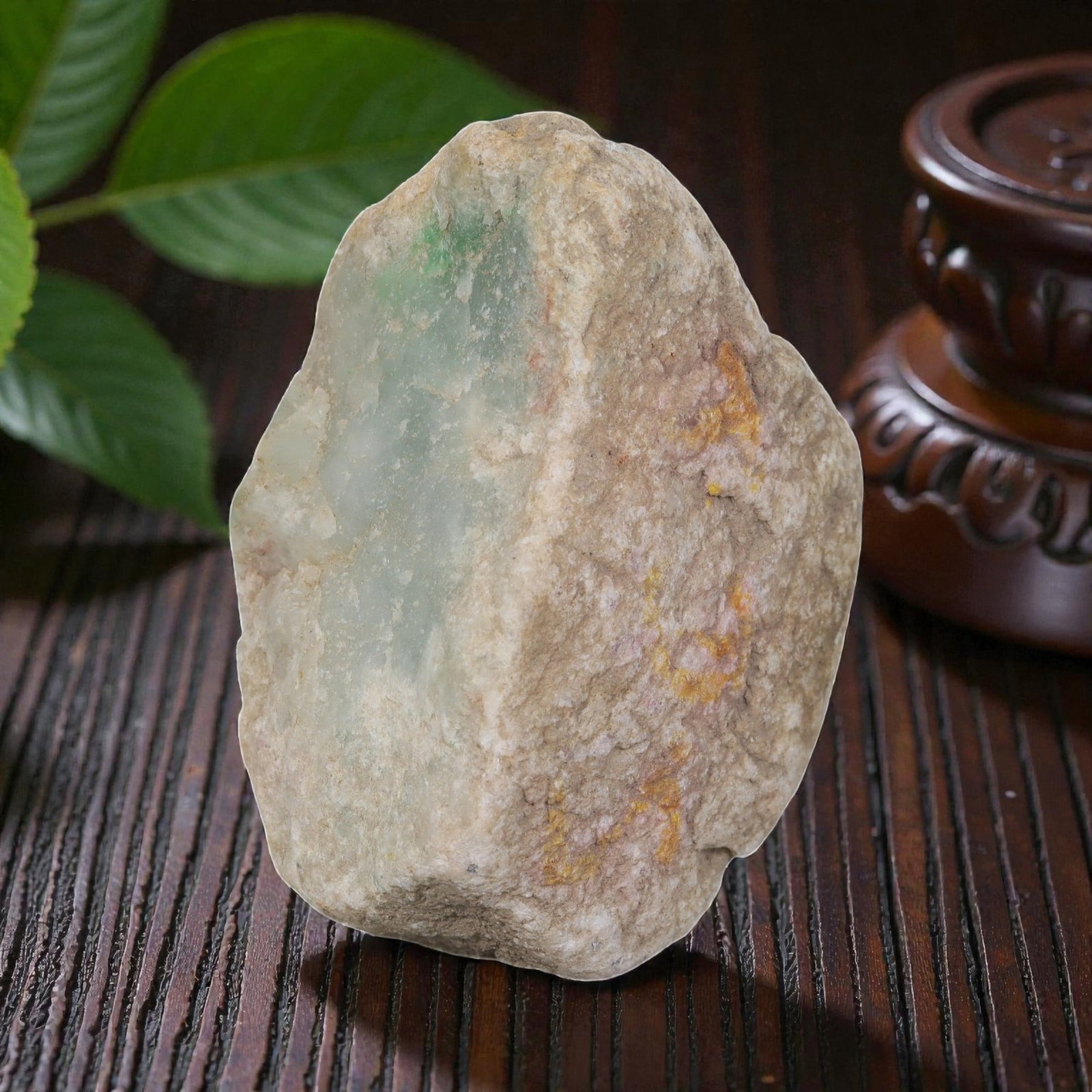 290ct Natural Burmese Light Green Ice Jadeite Jade Rough Stone, 79EA (1 of 2)