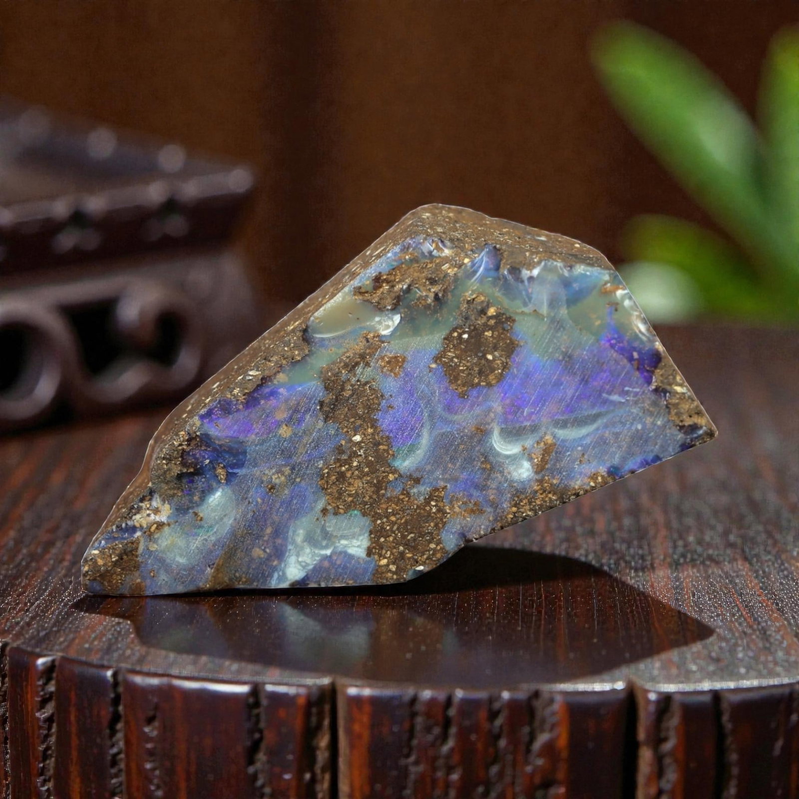 38.35 Carats Winton Boulder Opal Rough Specimen - Natural Queensland Origin, LZ92 (1 of 2)