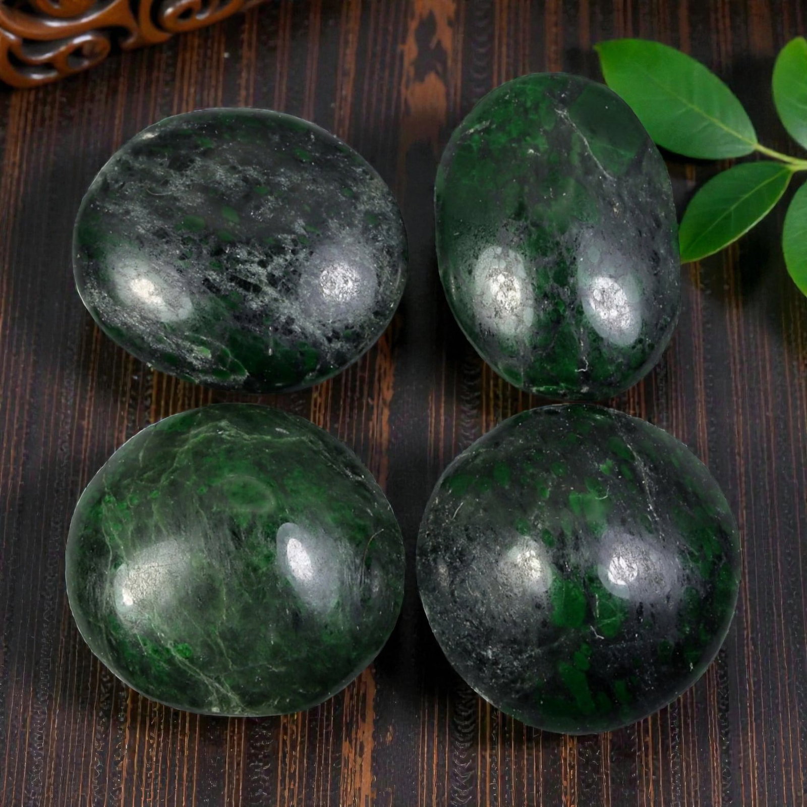 48.09 Carats Natural Burmese Maw Sit Sit Jade Cabochon Lot, 81AJ (1 of 1)