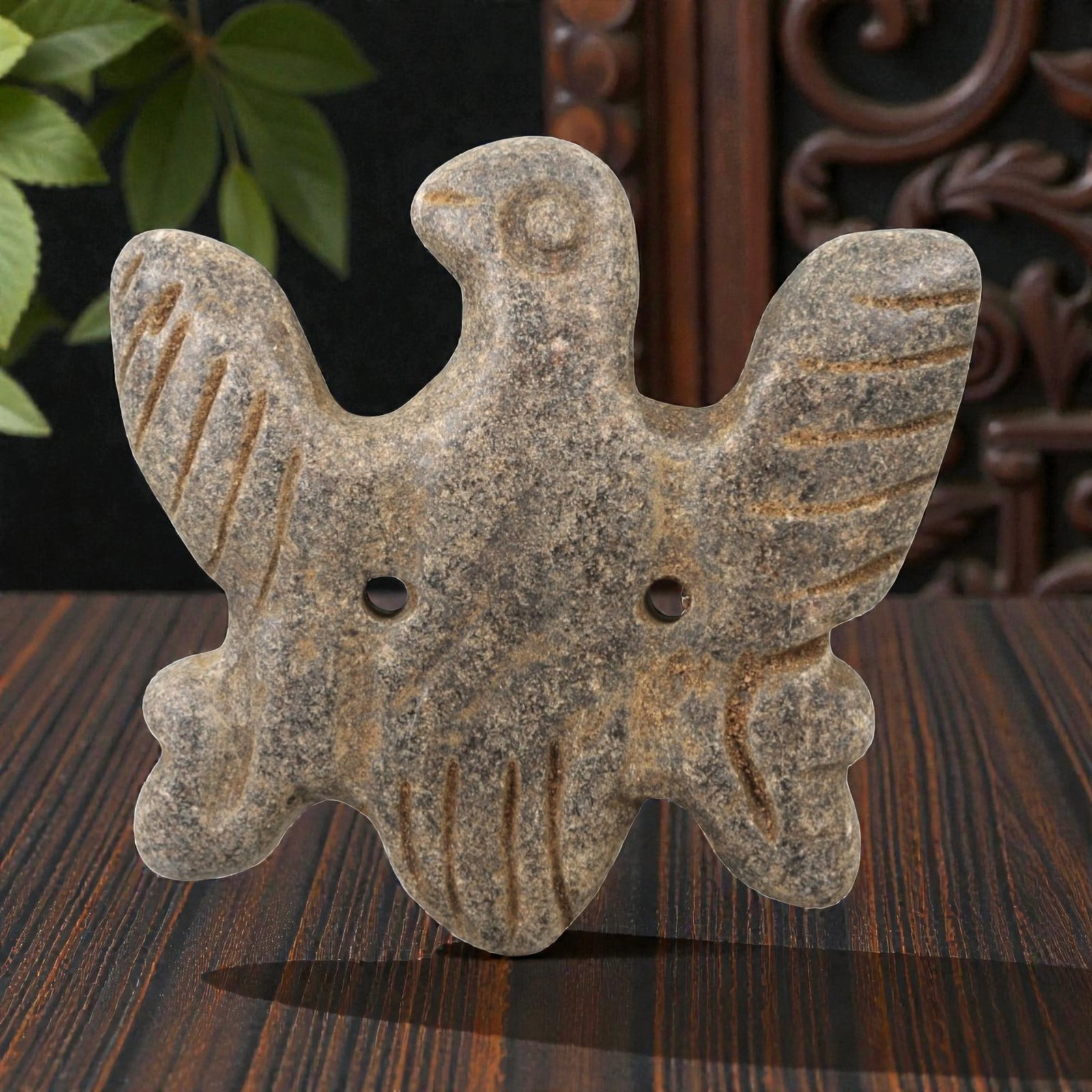 Ancient Stone Vulture Amulet - Near Eastern Bird Figure, 51AM (1 of 2)