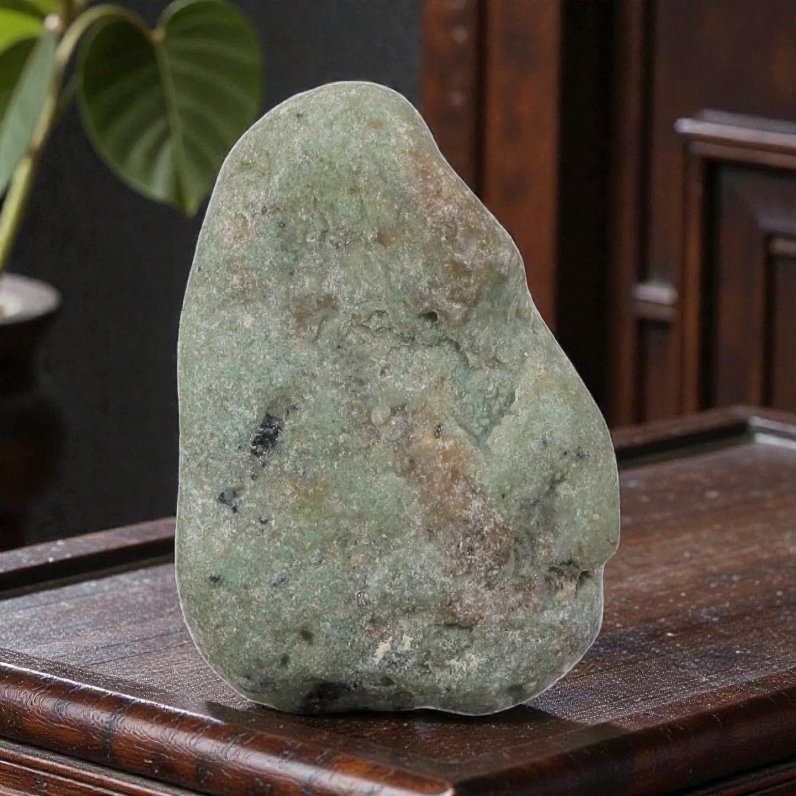 35ct Natural Kingman Turquoise Rough - Arizona USA, 34ZB: This is a natural, unpolished Kingman turquoise rough specimen from Arizona, USA, with subtle greenish-blue hues visible within a naturally weathered host matrix. The stone retains its completely unmo