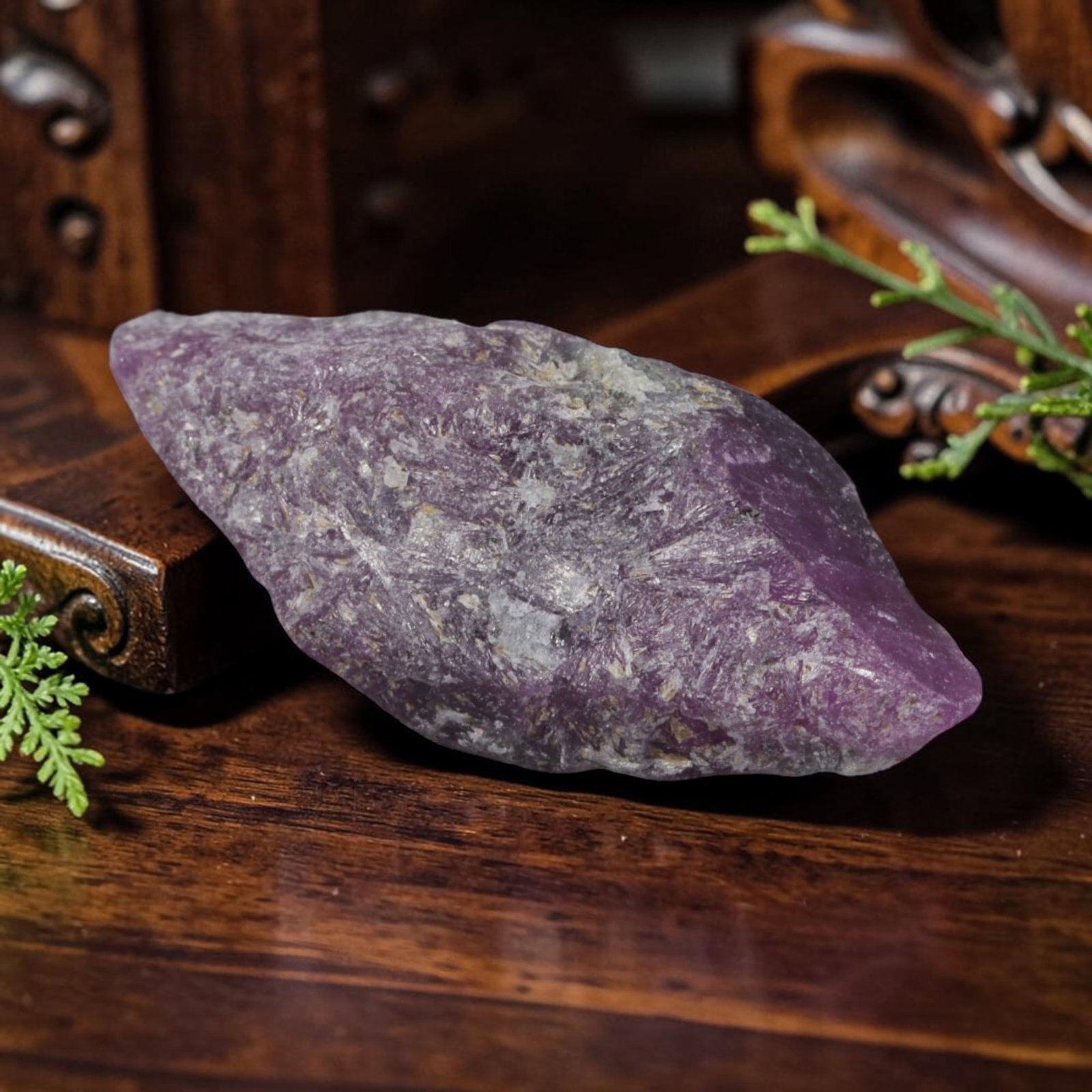 21.12ct Natural Mauritania Ruby Rough (Unheated), 97AM: This unheated Mauritania ruby rough is a captivating natural crystal specimen, featuring vivid magenta-purple ruby formations embedded in a contrasting greyish matrix. The stone's rugged, unpolished s