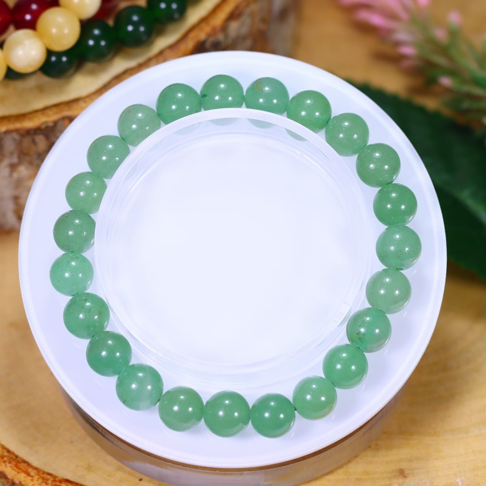 18.62g Green Amethyst Bracelet - Polished Beads, 574B: Ksmith Heritage Auctioneers Subject: Natural Green Amethyst Carat Weight: 18.62g