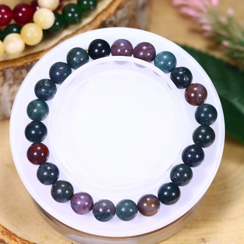18.75g Jasper Bracelet - Polished Beads, 1132B (1 of 2)