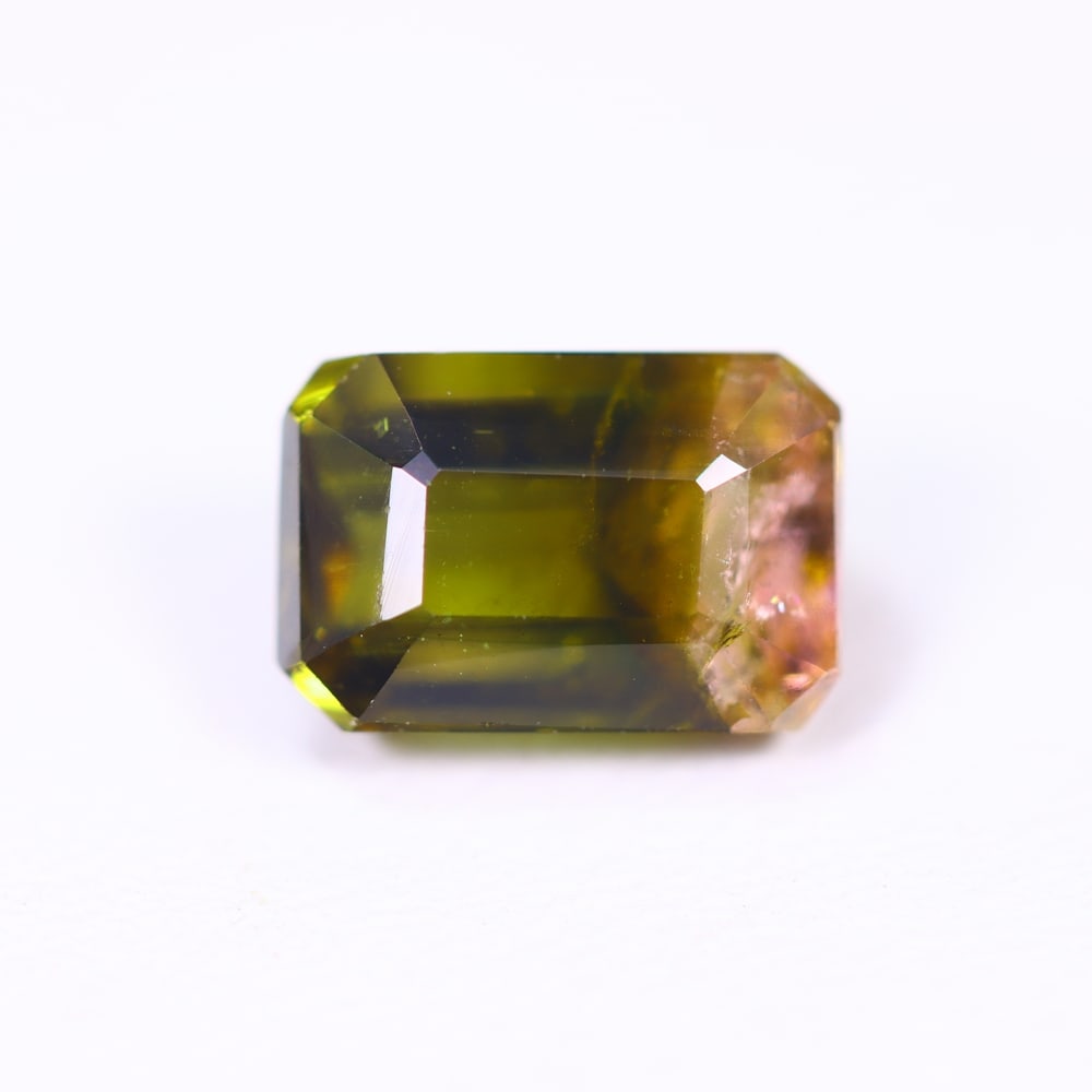 2.45cts Natural Watermelon Tourmaline - Bi-Colour Faceted Cut , 67E (1 of 3)