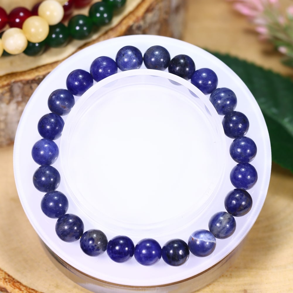 18.57g Sodalite Bracelet - Polished Beads, 274B: Ksmith Heritage Auctioneers Subject: Natural Sodalite Carat Weight: 18.57g
