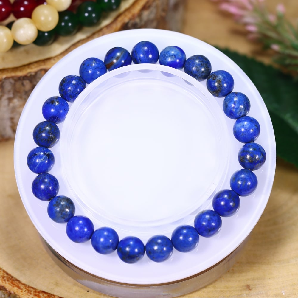 20.84g Lapis Lazuli Bracelet - Polished Beads, 1167B (1 of 2)