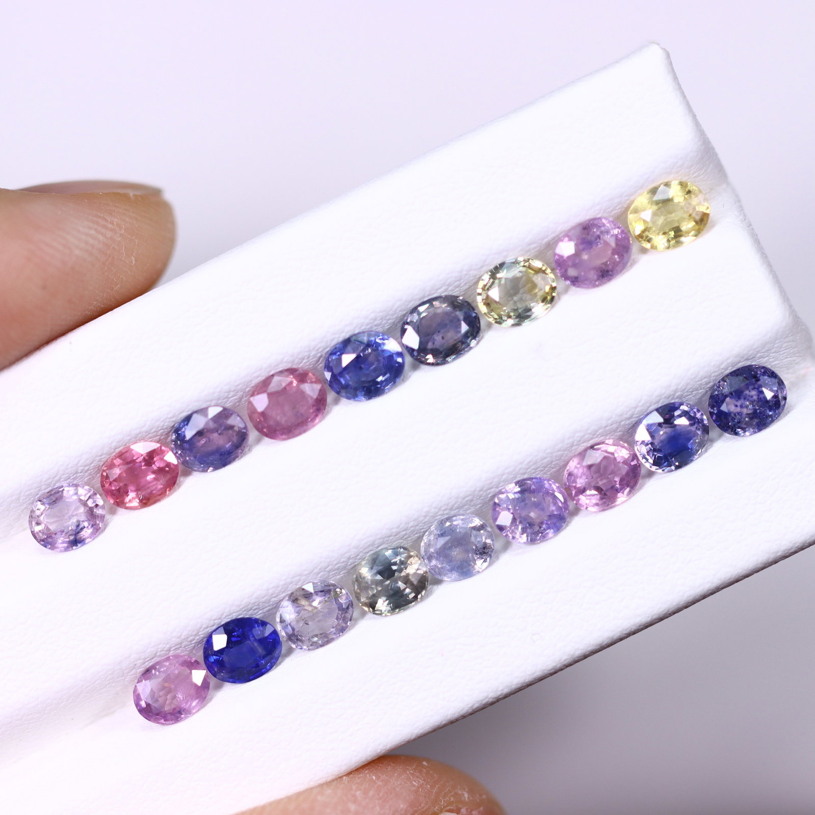 *8.74Ct Heated Fancy Sapphire Lot - Polished Faceted , 354C: Ksmith Heritage Auctioneers Subject: Natural Sapphire Carat Weight: 8.74Ct Dimension: 5x3.9x2.8 mm Treatment: Heated Type: Faceted, Polished