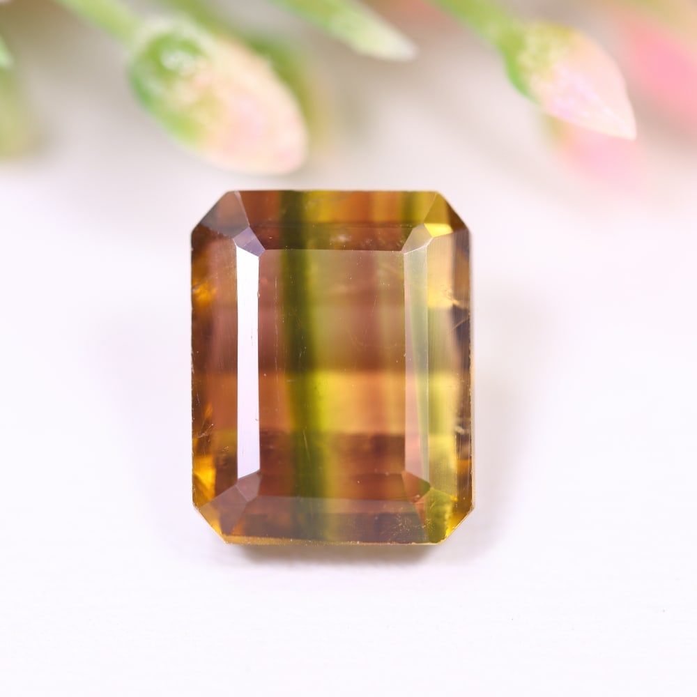 3.53cts Natural Watermelon Tourmaline - Bi-Colour Faceted Cut , 1185E: Ksmith Heritage Auctioneers Subject: Natural Tourmaline Origin: Africa Carat Weight: 3.53 cts Dimension: 9.6x7.6x5.3 mm Type: Faceted, Polished
