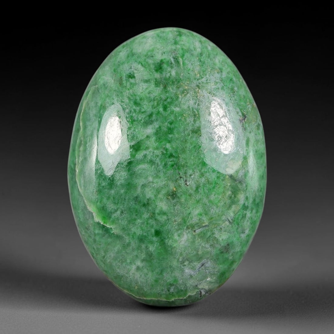 26.47ct Natural Burmese Type A Jadeite Jade Cabochon, 62FA (1 of 2)