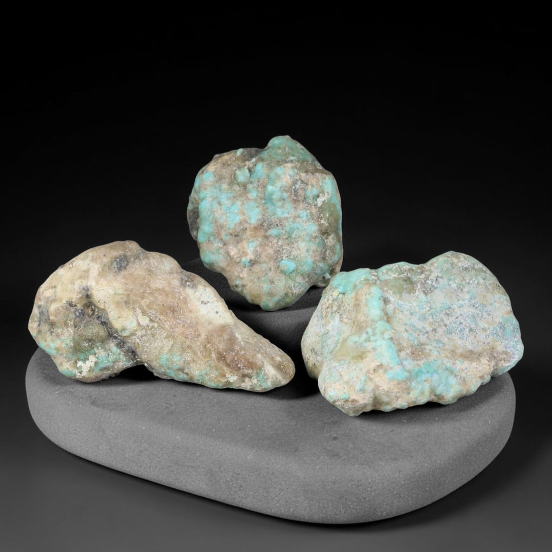 127ct Natural Kingman Turquoise Rough - Arizona USA, 27FD: This is a natural, unpolished Kingman turquoise rough specimen from Arizona, USA, with subtle greenish-blue hues visible within a naturally weathered host matrix. The stone retains its completely unmo