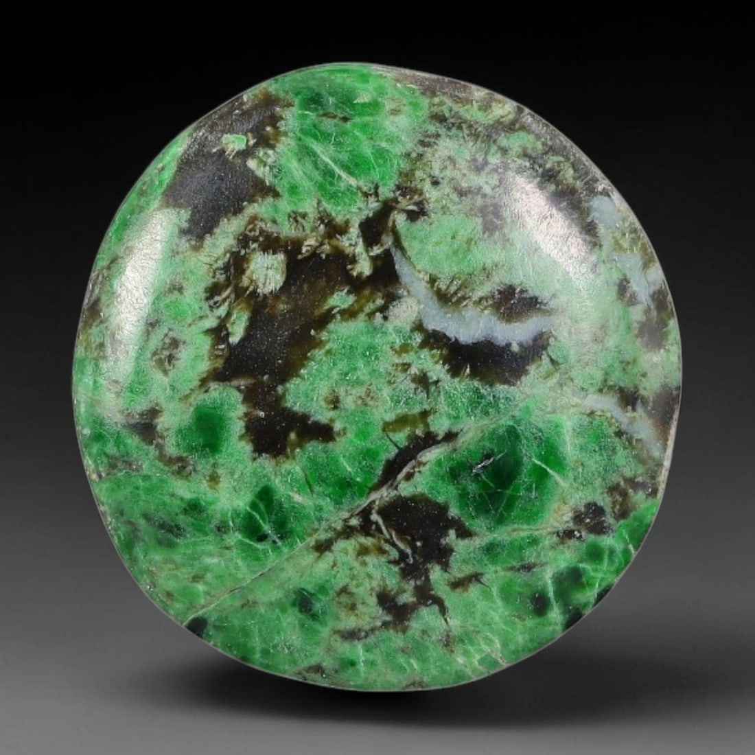 7.40ct Natural Burmese Type A Jadeite Jade Cabochon, 45FB (1 of 1)