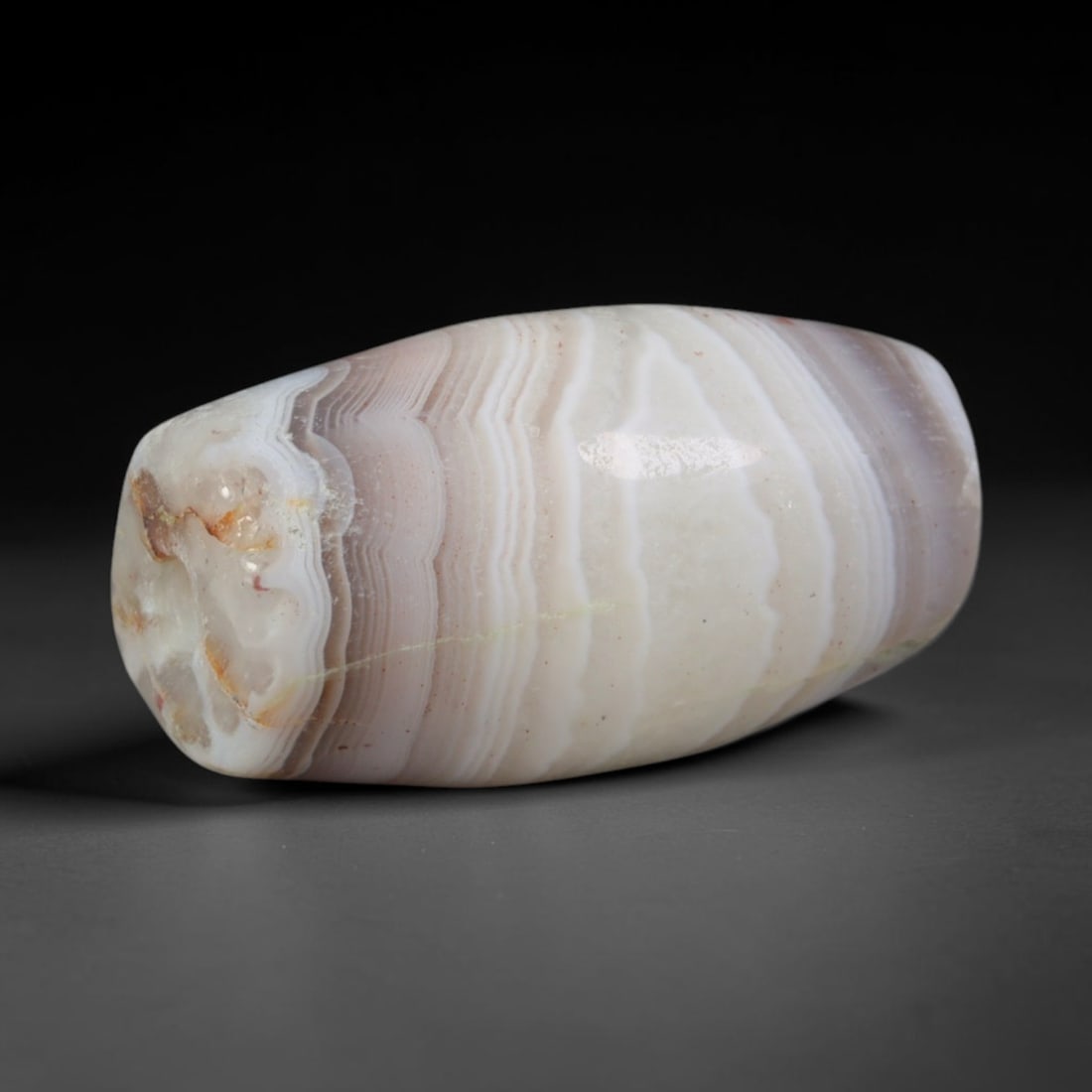 Ancient Indus Valley / Harappan Civilization Banded Agate Barrel Bead (2600-1900 BCE), 27AD (1 of 1)