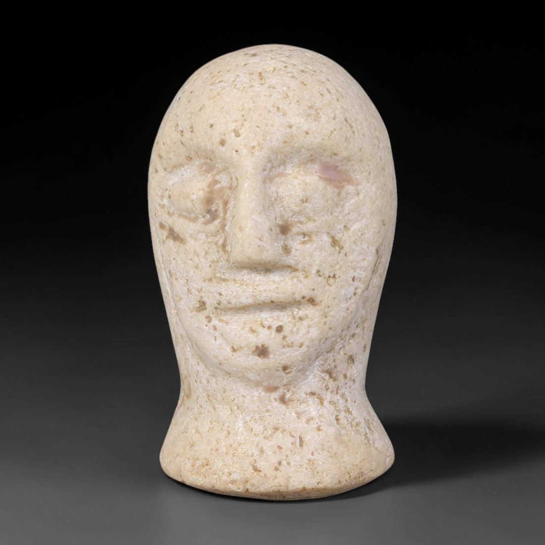 Ancient Bactrian Margiana Marble Idol Bust Amulet (2300-1700 BCE), 4AB (1 of 1)