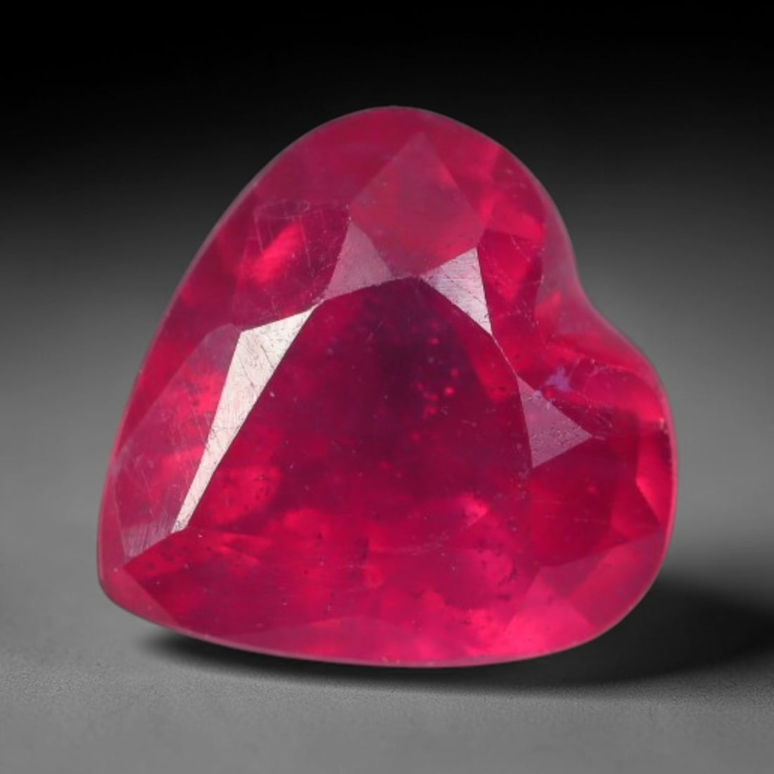 1.35 Carats Natural Madagascar Vivid Fuchsia Red Heated Ruby Loose Gemstone, 79AG: This vivid fuchsia red Madagascar ruby displays rich saturated red tone with subtle natural internal mineral traces that showcase genuine earth-grown character, measured at 6.8x3.7mm, the intense warm
