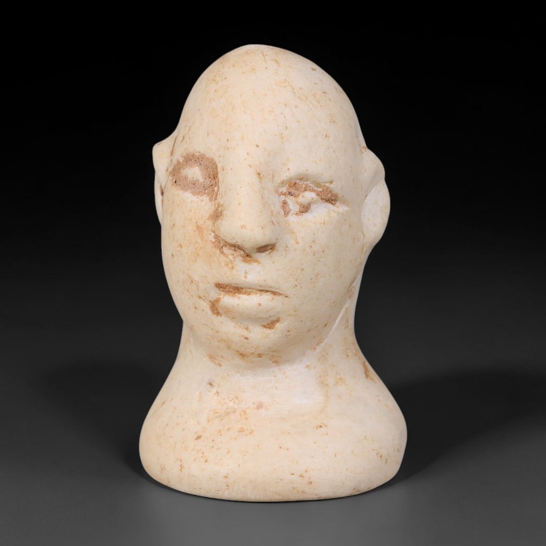 Ancient Bactrian Margiana Marble Idol Bust Amulet (2300-1700 BCE), 5AB (1 of 1)