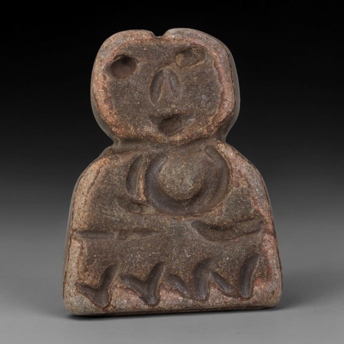 Ancient Near Eastern Hand Carved Stone Idol Amulet, 46AP (1 of 1)