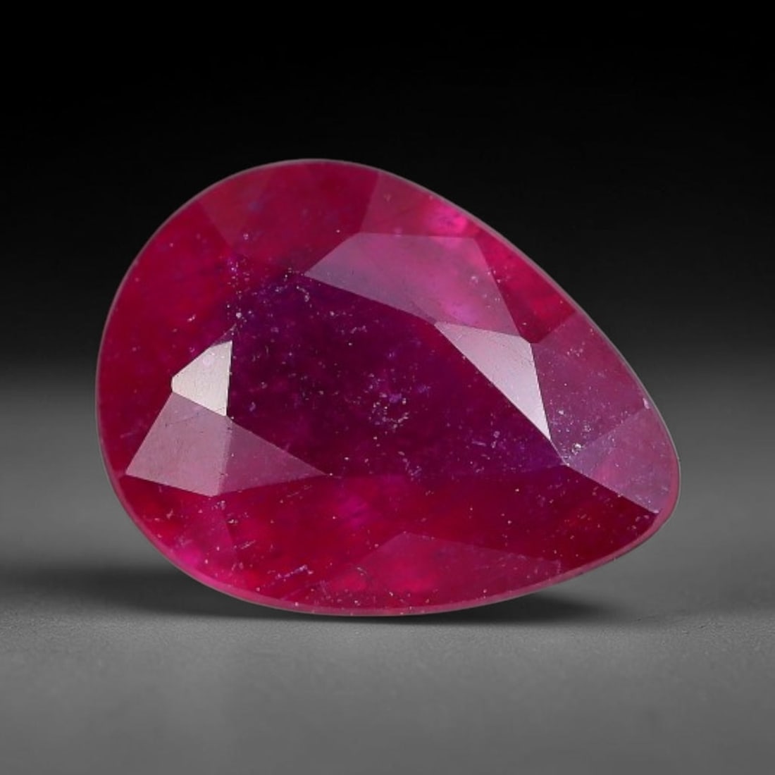 1.40 Carats Natural Madagascar Vivid Fuchsia Red Heated Ruby Loose Gemstone, 16AH: This vivid fuchsia red Madagascar ruby displays rich saturated red tone with subtle natural internal mineral traces that showcase genuine earth-grown character, measured at 7.9x6x3.5mm, the intense wa