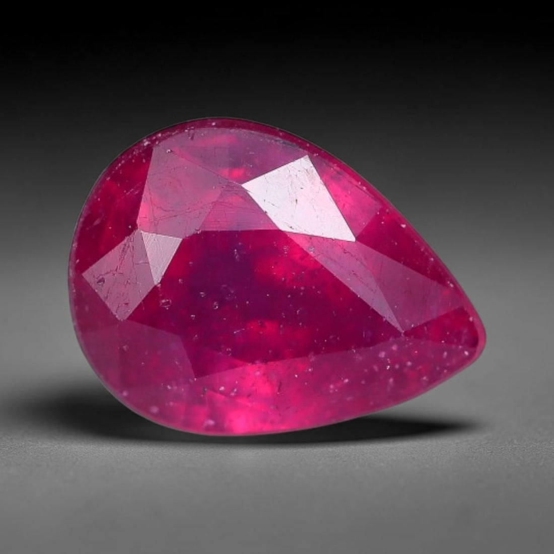 1.52 Carats Natural Madagascar Vivid Fuchsia Red Heated Ruby Loose Gemstone, 19AH: This vivid fuchsia red Madagascar ruby displays rich saturated red tone with subtle natural internal mineral traces that showcase genuine earth-grown character, measured at 7.9x5.9x4mm, the intense wa
