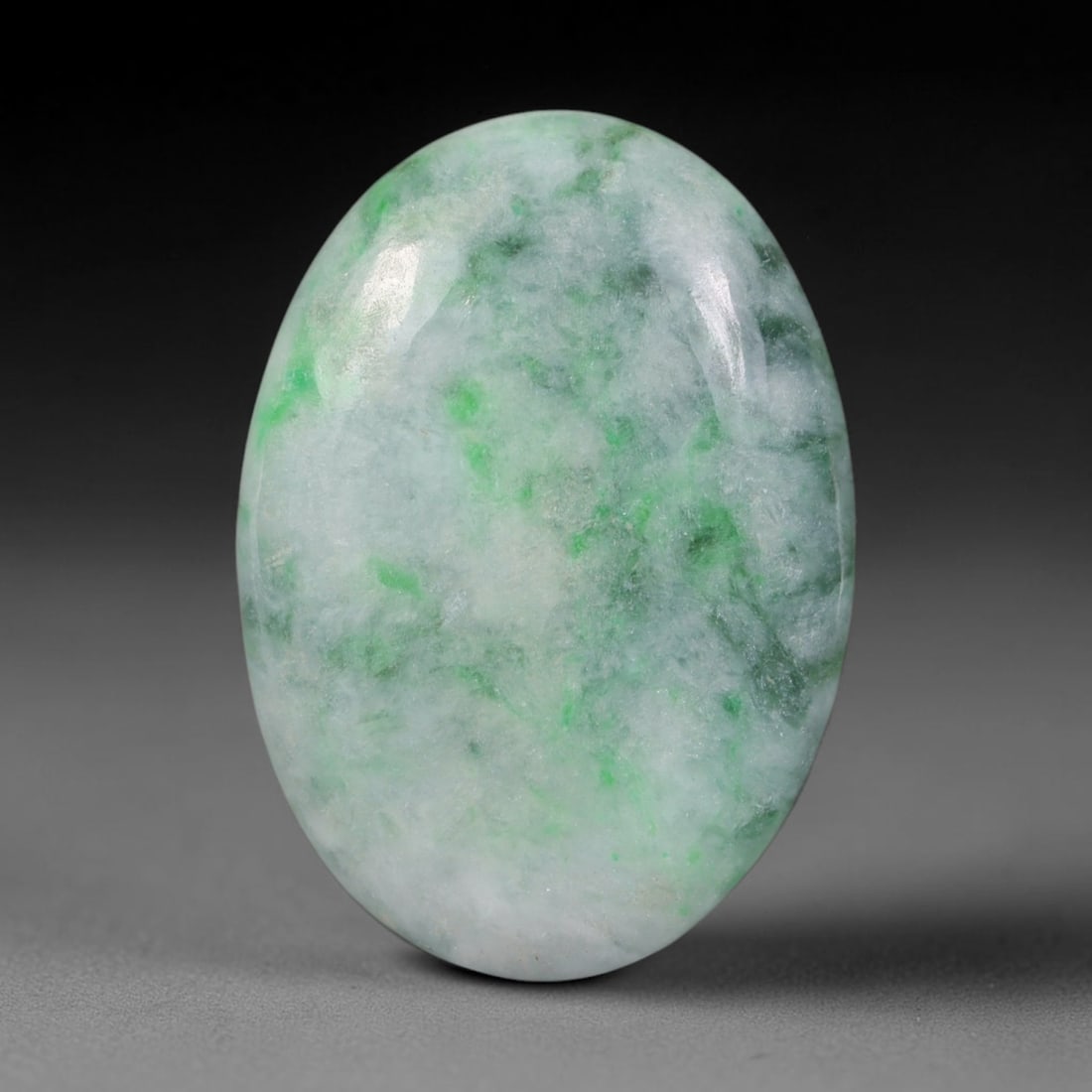 33ct Natural Burmese Type A Jadeite Jade Cabochon, 33AL: This single loose natural Burmese Type A jadeite jade cabochon, fully untreated with no dyeing, bleaching or resin impregnation, this genuine Type A jade retains its all-natural crystalline structure 
