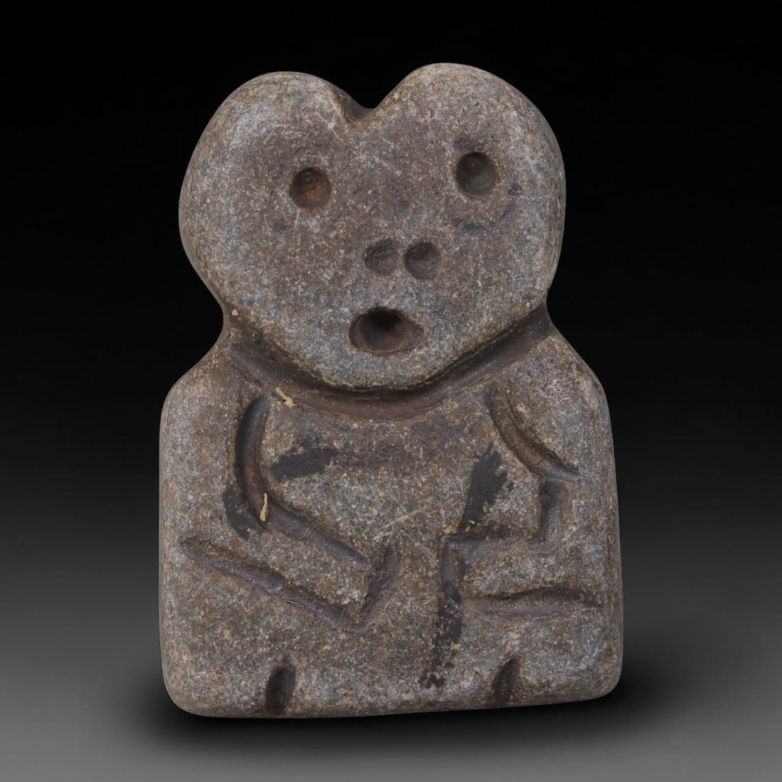 Ancient Near Eastern Hand Carved Stone Idol Amulet, 45AP (1 of 1)