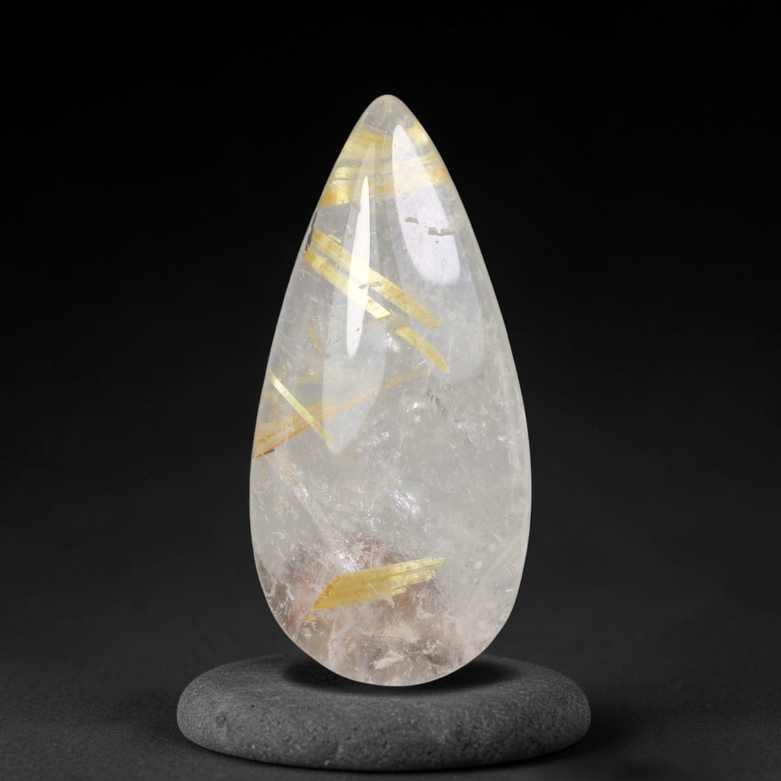 14.78 Carats Natural Brazil Golden Needle Rutile Quartz Loose Gemstone, 99FG (1 of 1)