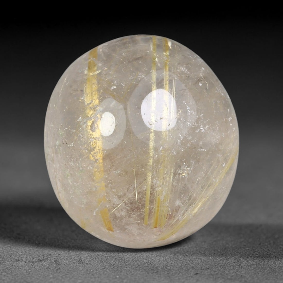 25.31 Carats Natural Brazil Golden Needle Rutile Quartz Loose Gemstone, 66FG (1 of 1)