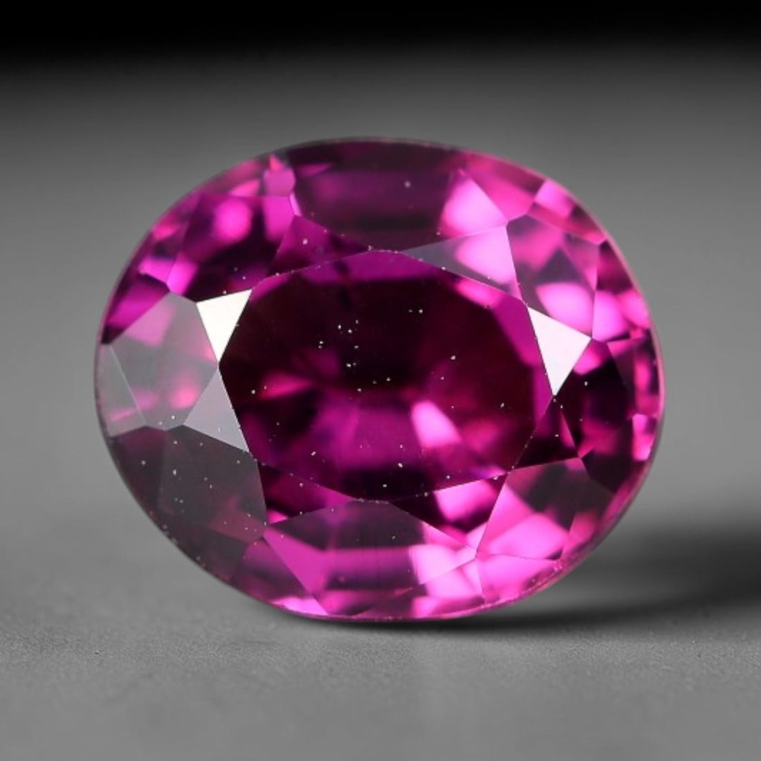 2.00 Carats Natural Mozambique Rich Raspberry Rhodolite Garnet Loose Gemstone, 64FM: This natural Mozambique rhodolite garnet holds dimension measurements of 8x6.8x4.4mm, carrying an intense saturated raspberry red hue that radiates vivid tonal flashes through its transparent crystal 
