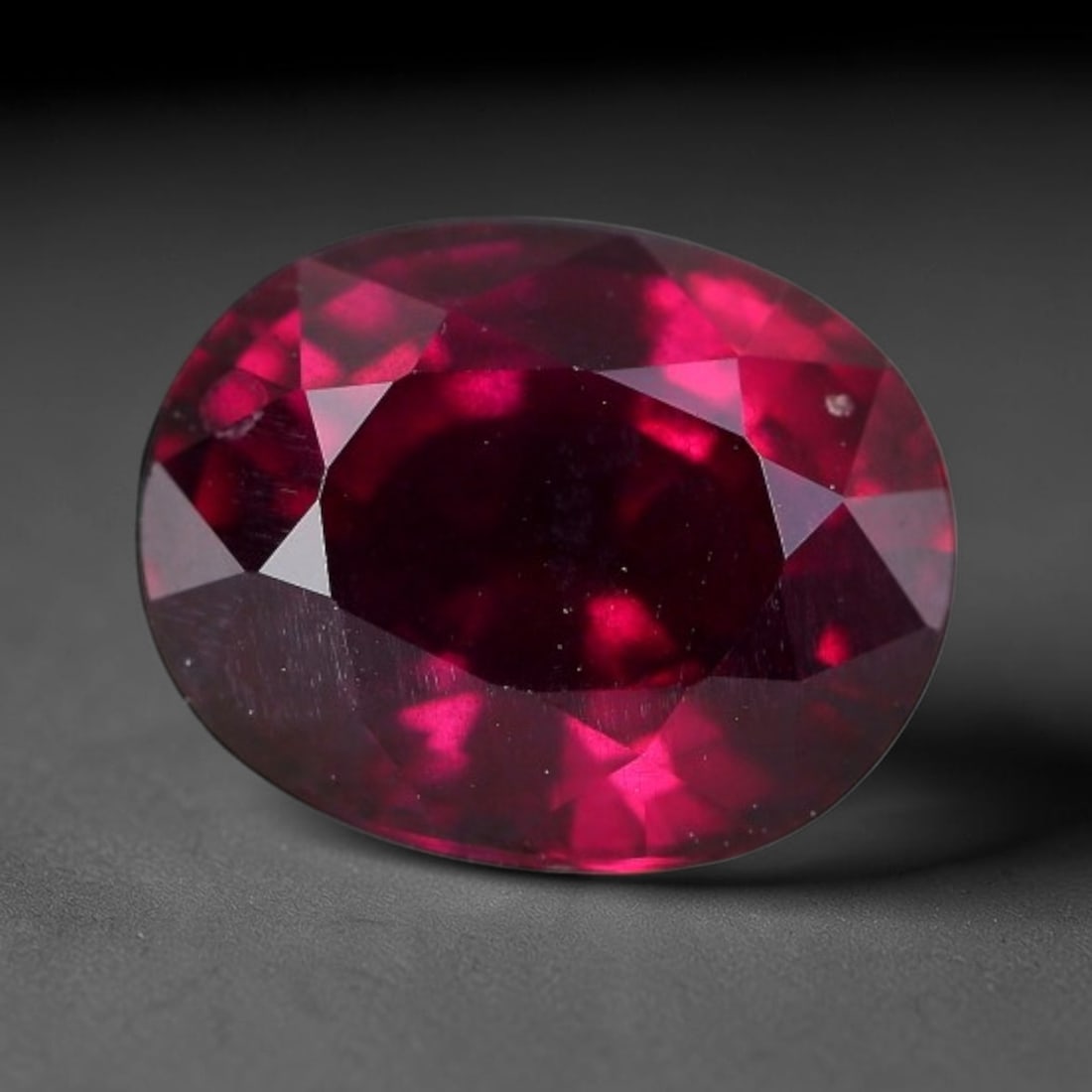4.10 Carats Natural Mozambique Deep Fuchsia Rhodolite Garnet Loose Gemstone, 33FE (1 of 1)