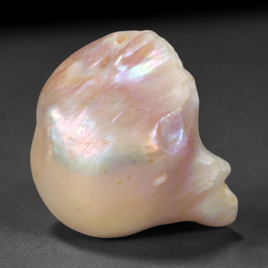 Natural Freshwater Keshi Pearl - Iridescent Baroque Pearl Ornament, 37AE (1 of 1)