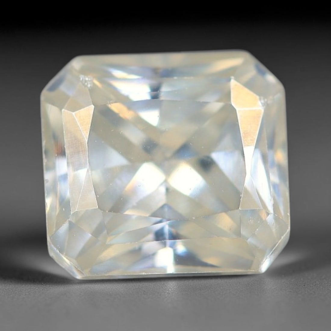 1.48 Carats Natural Cool White Moissanite Loose Gemstone, 91FM (1 of 1)