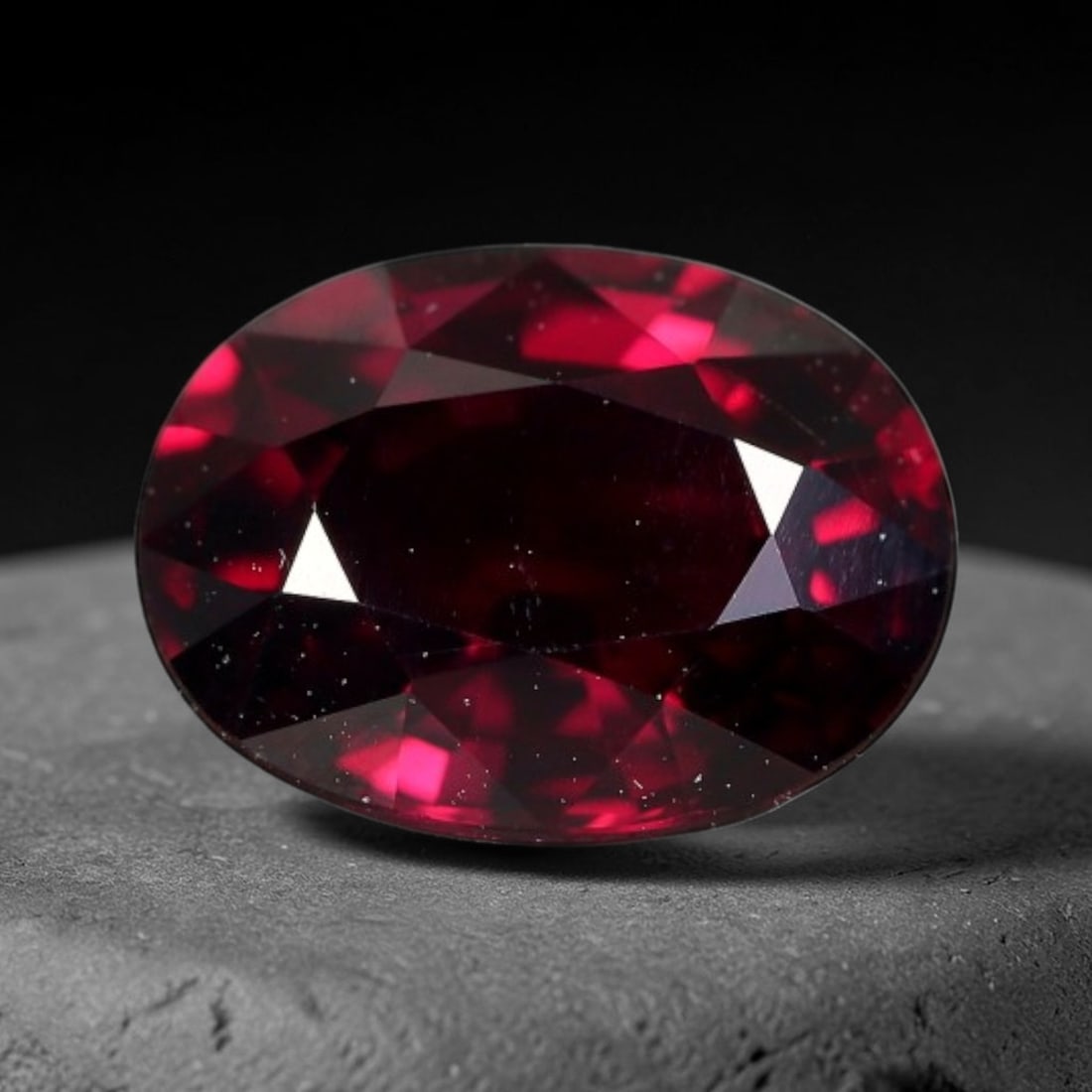 3.12 Carats Natural Mozambique Deep Fuchsia Rhodolite Garnet Loose Gemstone, 64FG: This natural Mozambique rhodolite garnet features dimensions of 19.8x7.4x4.8mm, holding a vivid deep fuchsia-pink color that glows brightly when light passes through its transparent body, with fine su