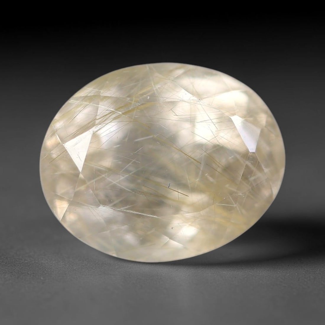 8.98 Carats Natural Brazil Golden Needle Rutile Quartz Loose Gemstone, 100FG (1 of 1)