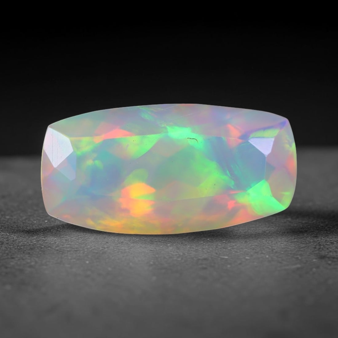 2.00ct Natural Ethiopian Welo Faceted Opal, 4EB (1 of 1)