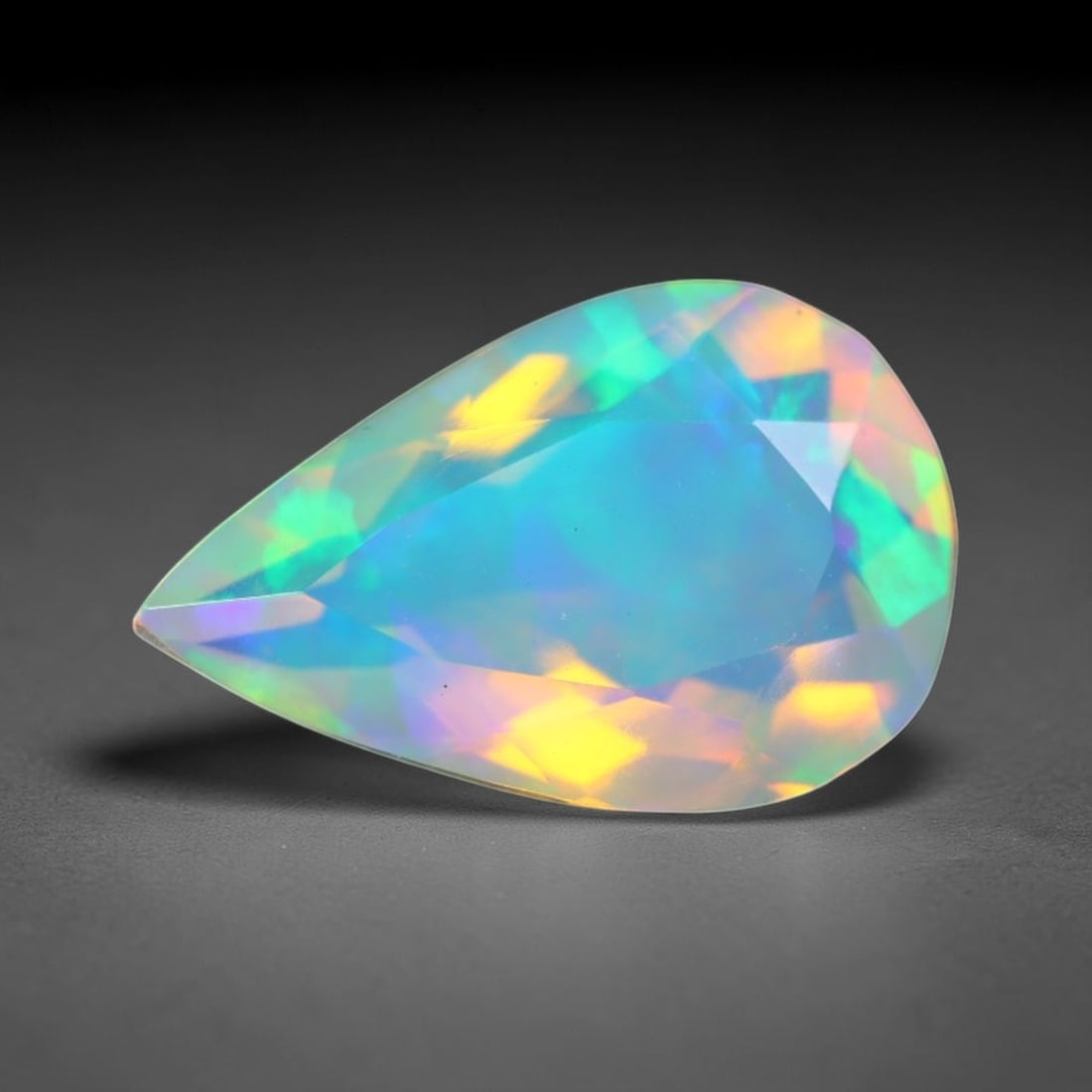 1.25ct Natural Ethiopian Welo Faceted Opal, 6EB (1 of 1)
