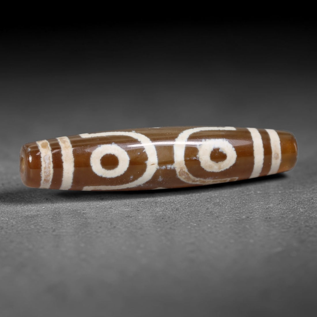 Vintage Himalayan Tibetan Natural Etched Agate Dzi Amulet Trade Bead, 69EB (1 of 1)