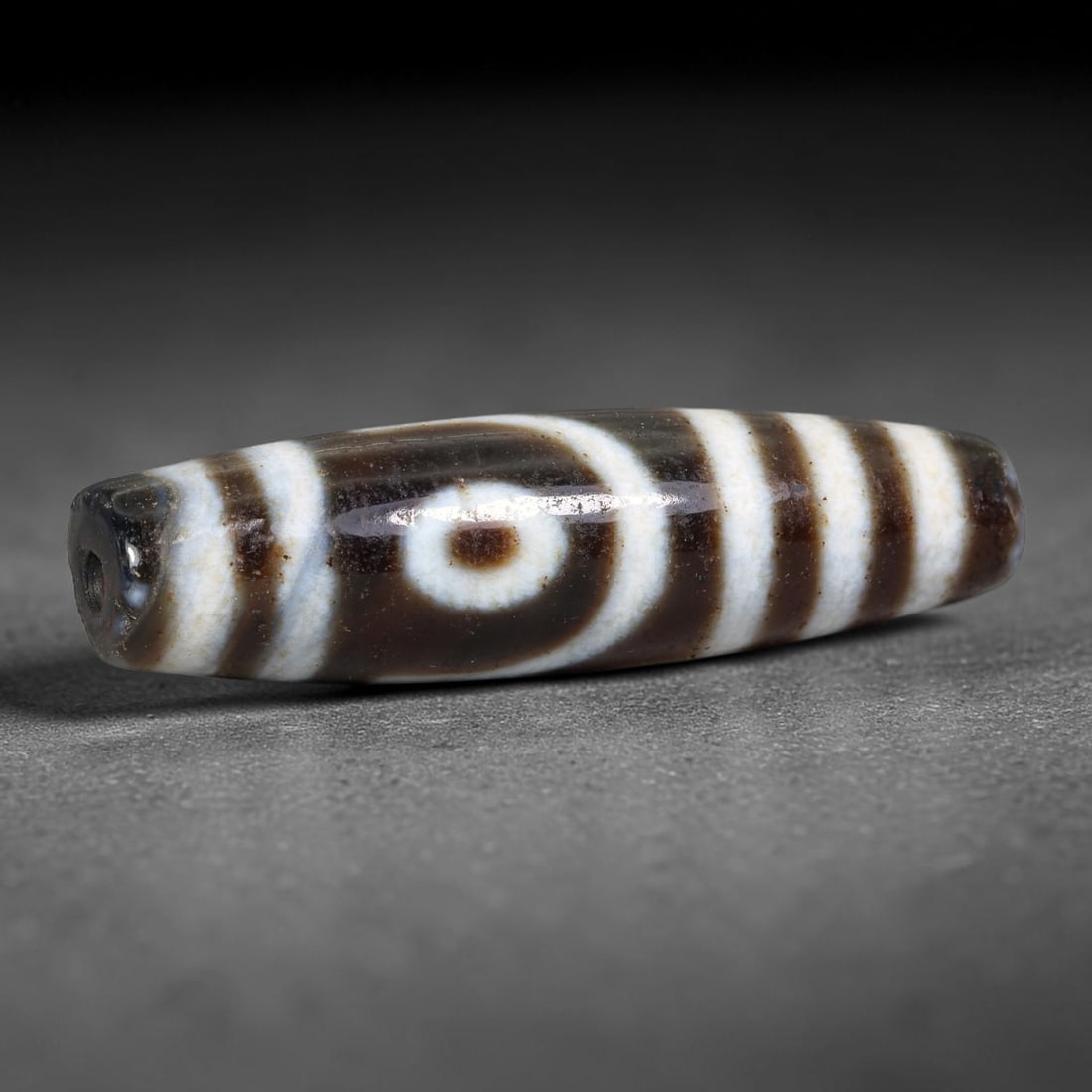 Vintage Himalayan Tibetan Natural Etched Agate Dzi Amulet Trade Bead, 71EB (1 of 1)