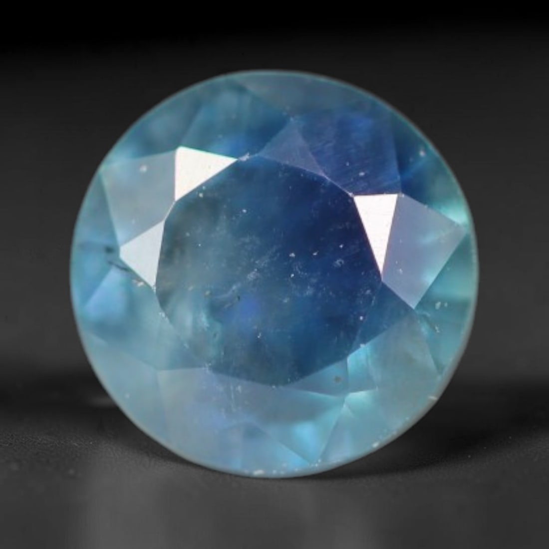 1.12ct Natural Ceylon Rich Royal Blue Faceted Blue Sapphire Loose Gemstone, 31BC: This fully polished finished sapphire displays rich saturated royal blue body tone, with fine natural microscopic mineral specks scattered throughout its transparent crystal interior within its 4.7x2.