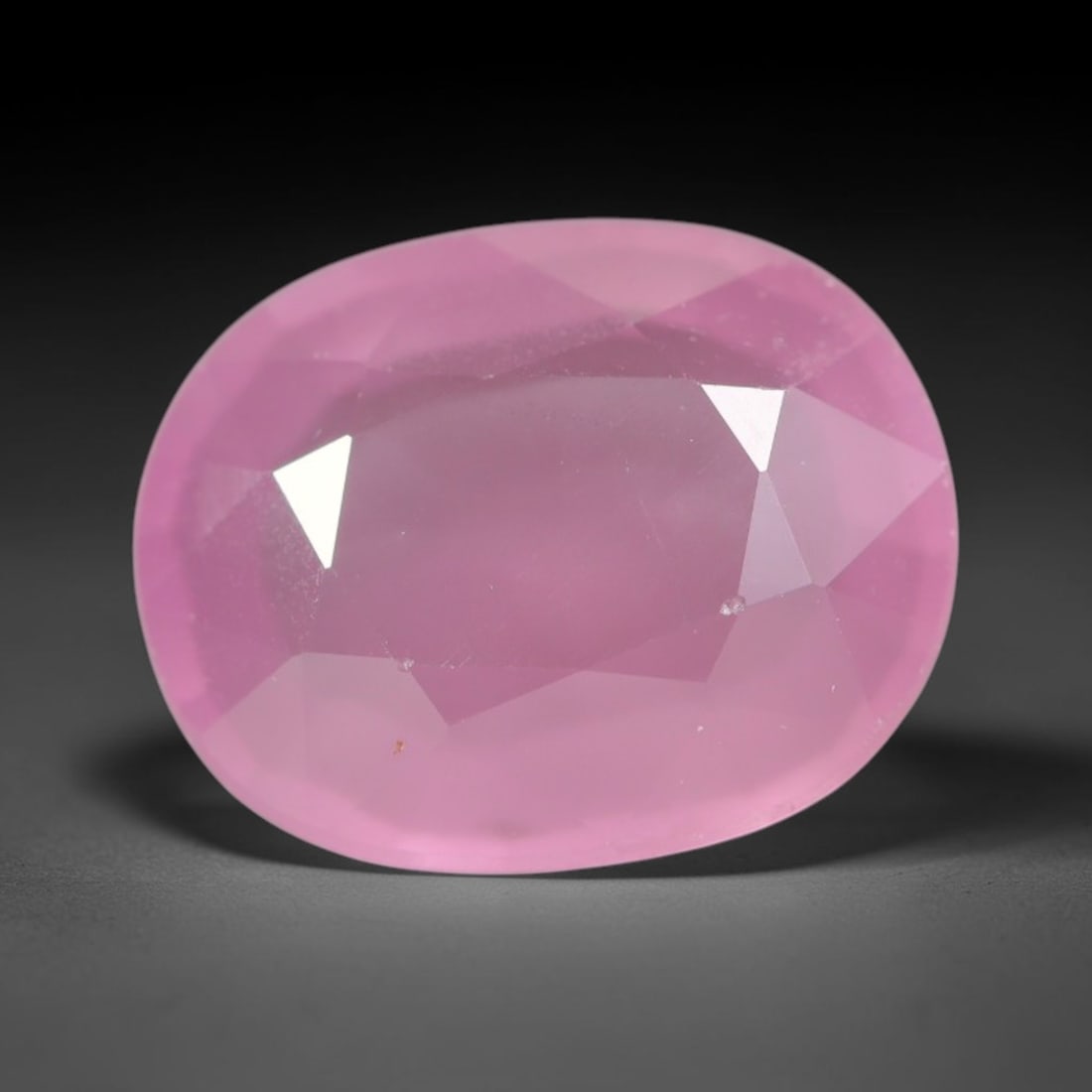 1.77ct Natural Sri Lankan Padparadscha Sapphire Loose Gemstone, 53BD: This fully polished Padparadscha sapphire carries warm blended peach-pink and soft orange body saturation, with subtle microscopic mineral flecks dispersed within its crystalline interior across its c