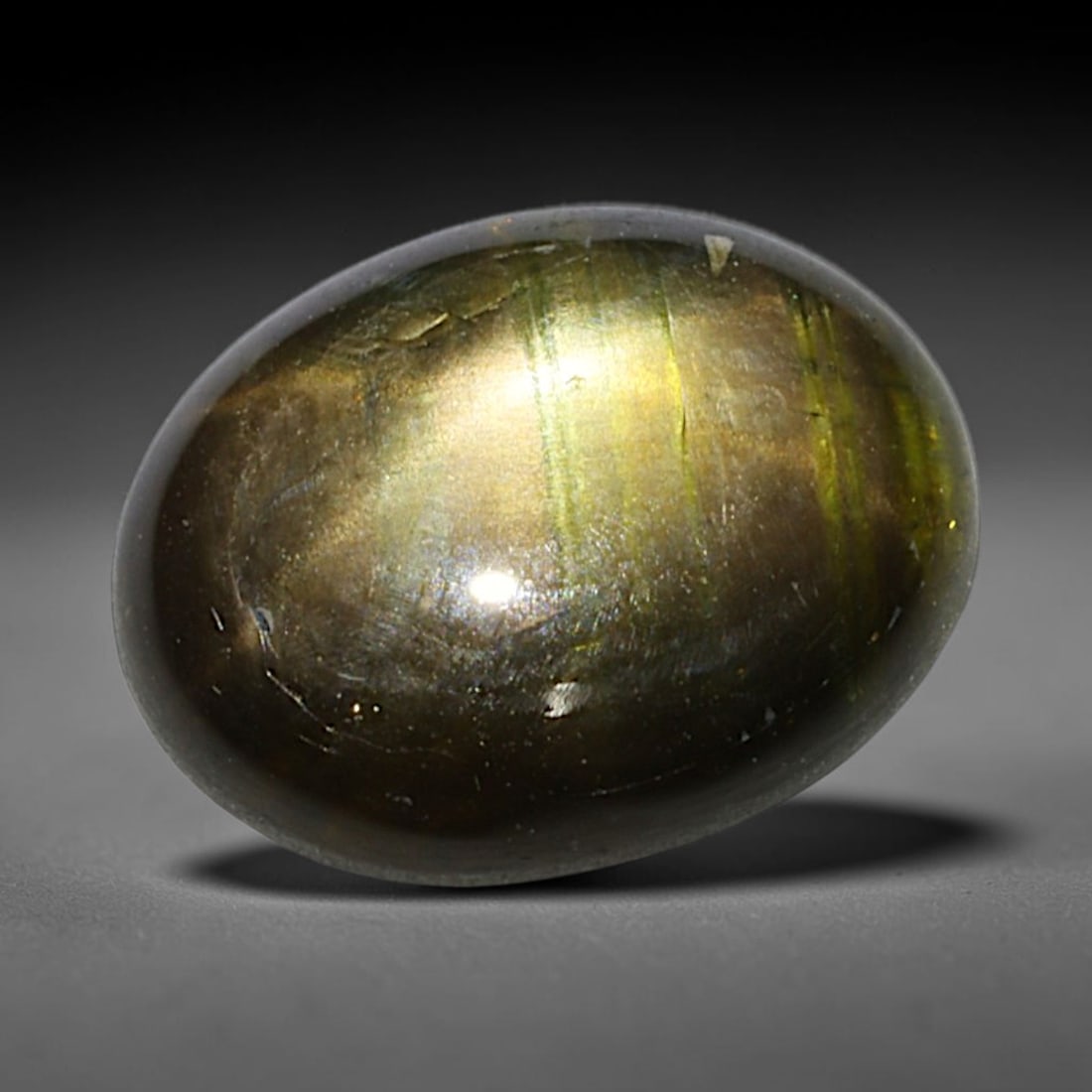 3.33ct Natural Siamese 6-Ray Black Star Sapphire Loose Gemstone, 50BD: This polished star sapphire originates from classic Siamese mining deposits, featuring a deep dark crystalline base with fine native mineral traces trapped within its structure, sized at calibrated 9.