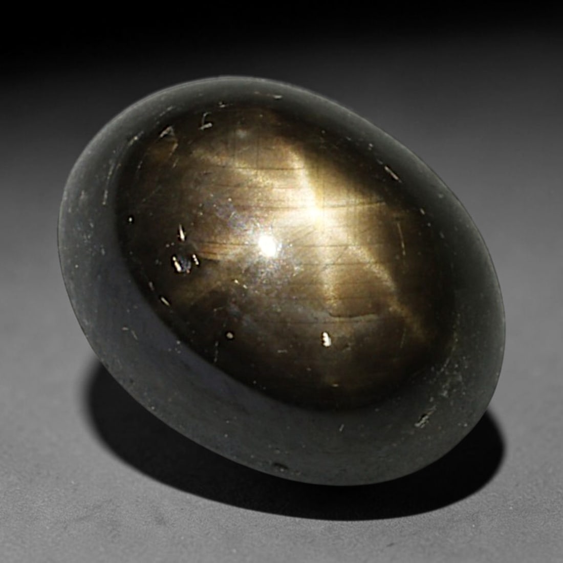 2.72ct Natural Siamese 6-Ray Black Star Sapphire Loose Gemstone, 28BD (1 of 1)