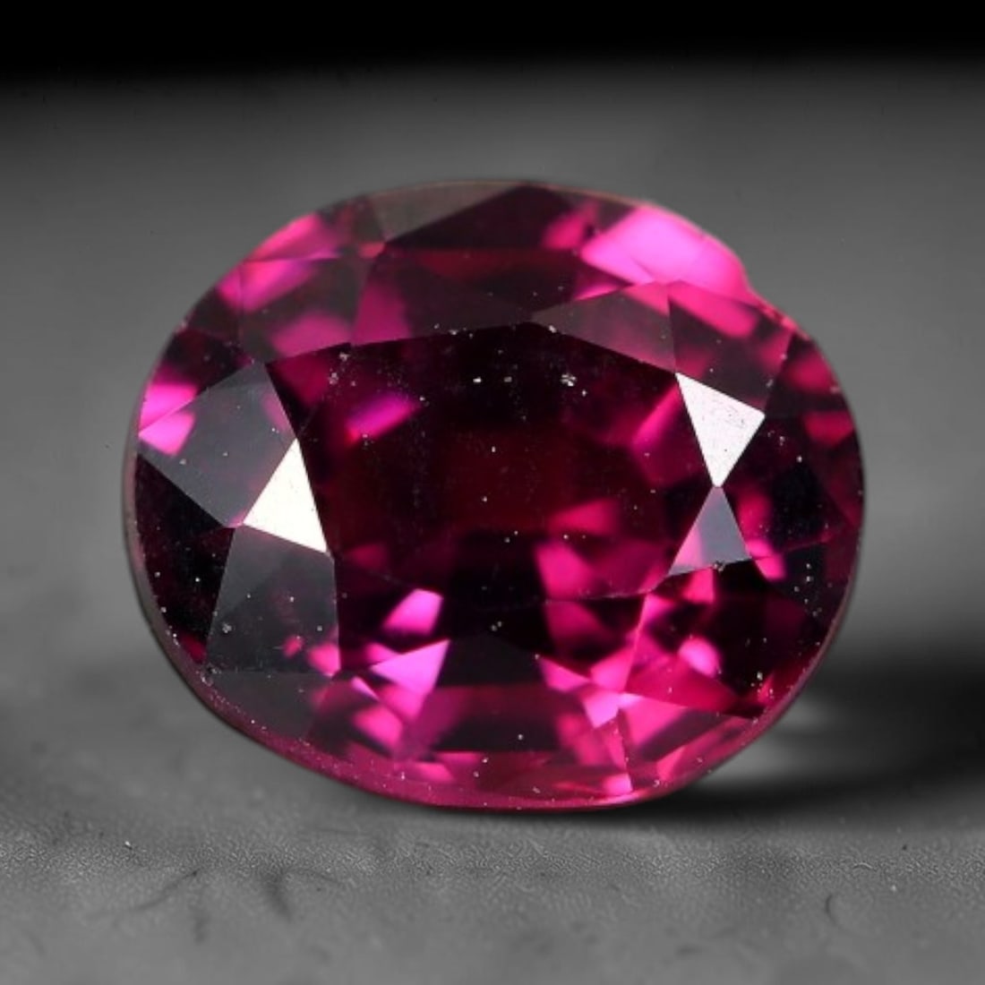 1.75 Carats Natural Mozambique Rich Raspberry Rhodolite Garnet Loose Gemstone, 70FM: This natural Mozambique rhodolite garnet holds dimension measurements of 7.4x6.5x4.2mm, carrying an intense saturated raspberry red hue that radiates vivid tonal flashes through its transparent crysta
