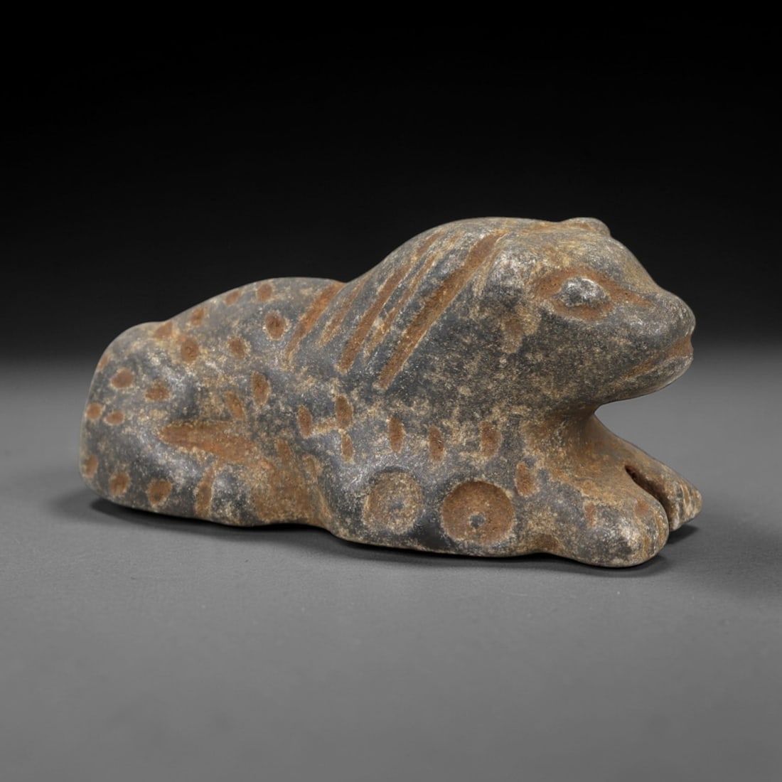 Ancient Stone Zoomorphic Amulet - Near Eastern Feline Figure, 12AM (1 of 2)
