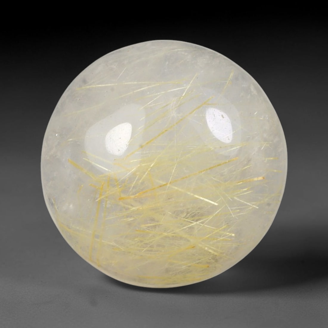 10.50 Carats Natural Brazil Golden Needle Rutile Quartz Loose Gemstone, 65FG (1 of 1)