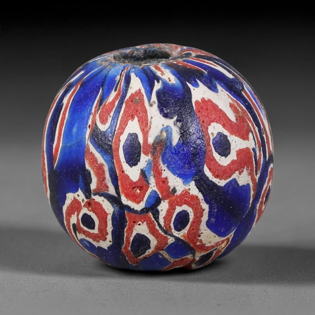 Antique Borneo Glass Trade Bead - 18mm Vintage Handcrafted Bead, 20AA: Antique Borneo glass beads hold deep cultural and historical significance within Southeast Asian maritime trade networks. For centuries, these glass spheres circulated as vital currency, ceremonial ta