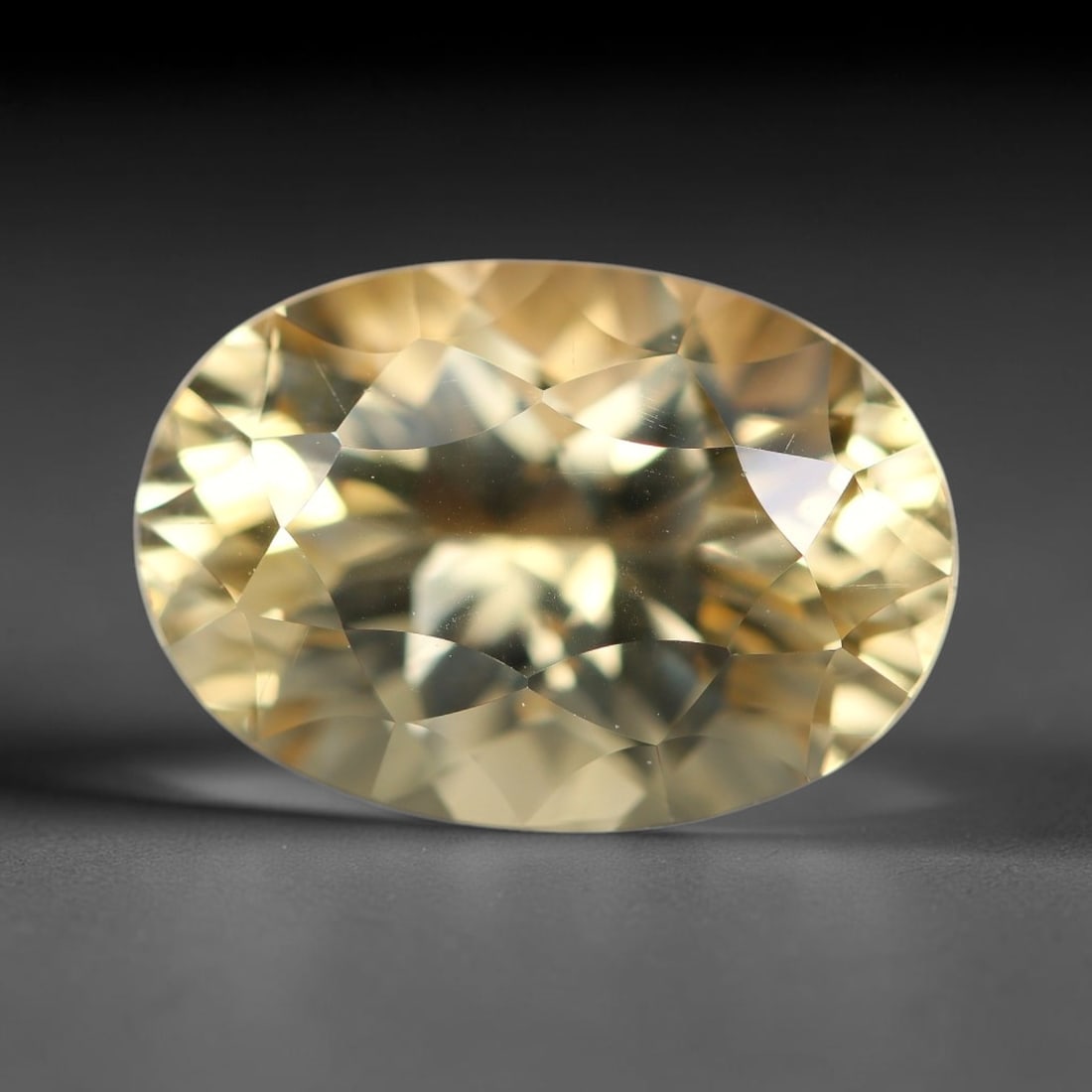4.84ct Natural Brazilian Golden Citrine Loose Gemstone, 48BE: This fully polished citrine features warm saturated golden yellow body tone, with subtle fine natural microscopic mineral specks dispersed within its transparent crystal interior, measured at calibrat